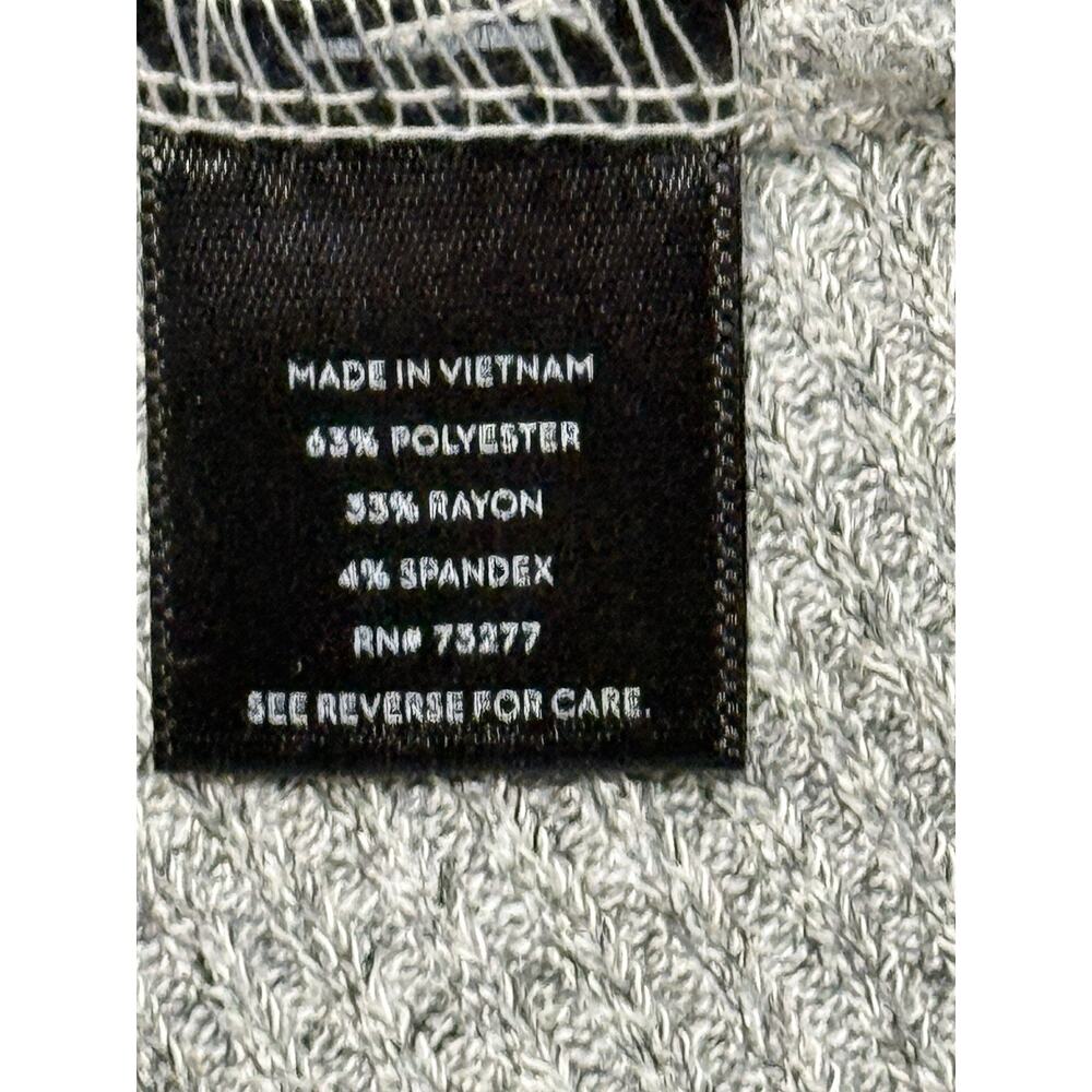 NWT Simply Vera Wang Gray Sweater Dress XXL Diagonal Knit Long Sleeve Cozy Fall - Picture 6 of 8